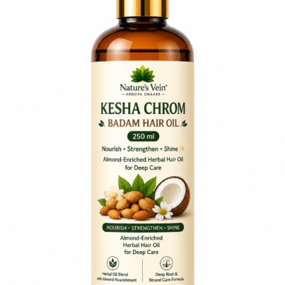 Kesha Chrom Badam Hair Oil with almond oil for hair nourishment