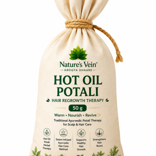 Nature's Vein Hot Oil Potali for Hair 50g