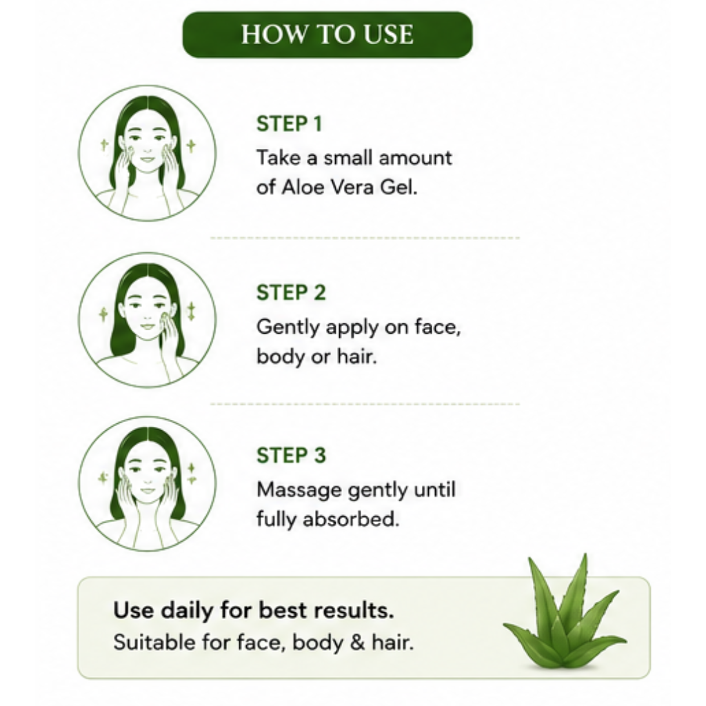 Nature's Vein Kumari Aloe Vera Gel | Pure Aloe Vera Gel for Face, Body & Hair | 100g - Image 6