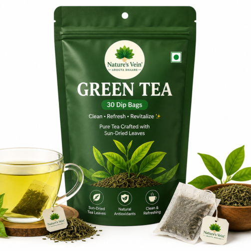 Nature's Vein Green Tea 30 Dip Bags