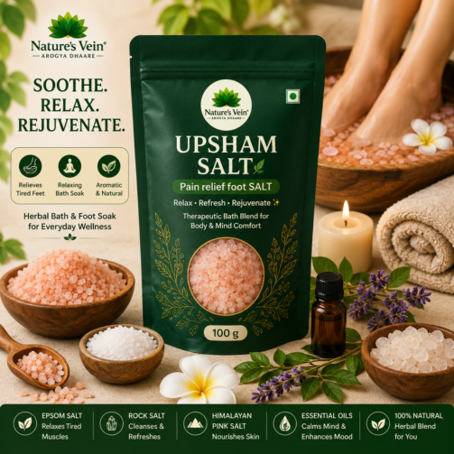Nature’s Vein Upsham Salt pain relief foot salt 100g