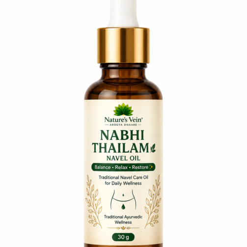 Nature’s Vein Nabhi Thailam Ayurvedic navel oil 30g