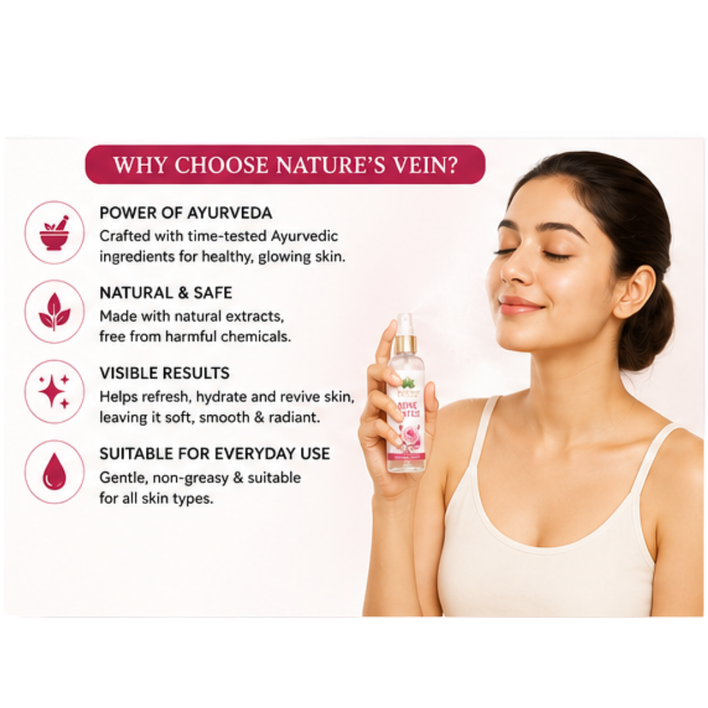 Nature's Vein Pure Rose Water Face Mist 100ml