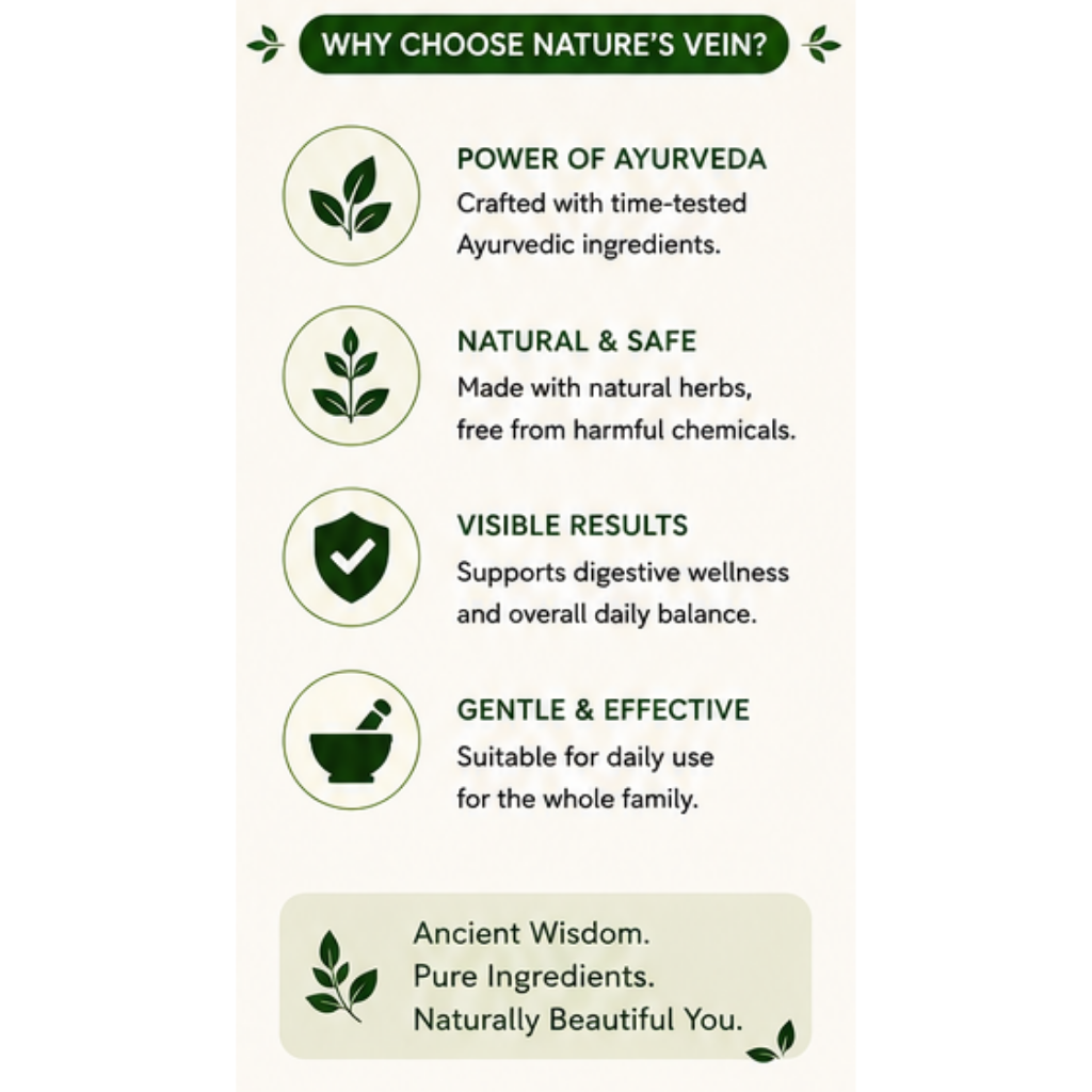 Nature’s Vein Triphala Powder – Ayurvedic Amla Haritaki Bibhitaki Blend for Digestive Wellness – 70 g - Image 4